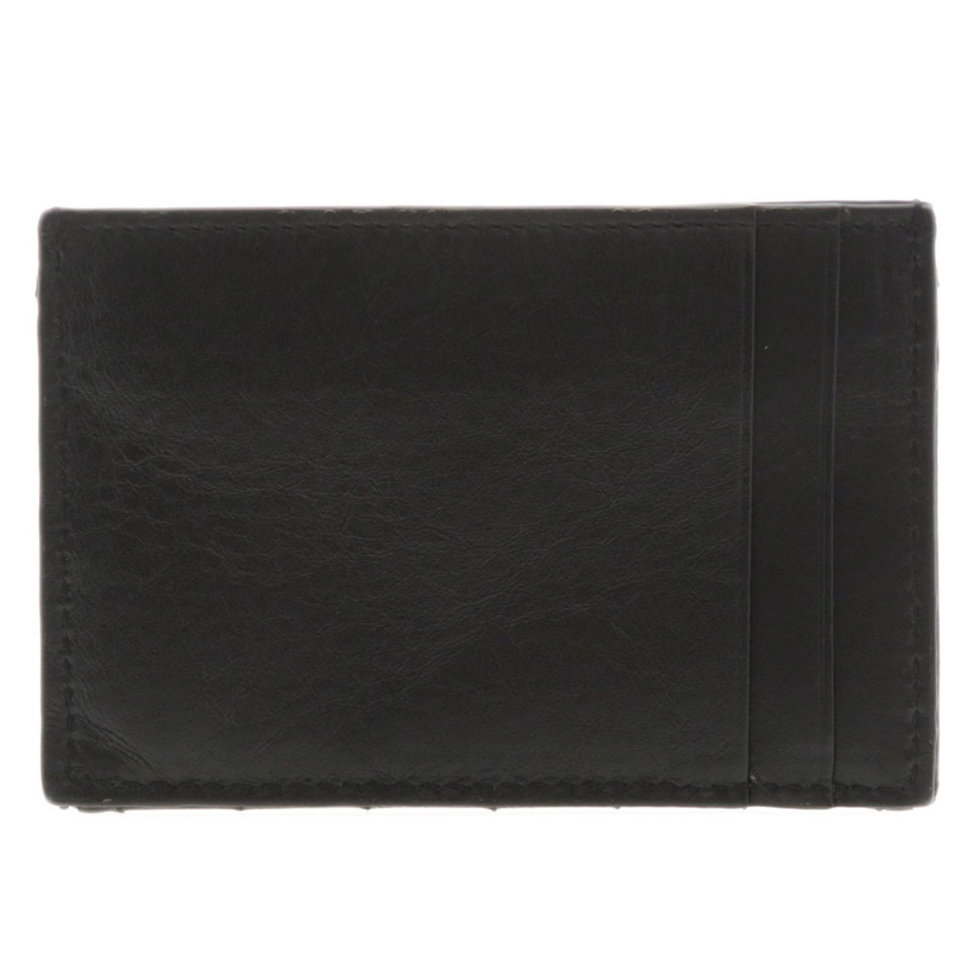 Saint Laurent motif wallet/coin case in calf leather for women