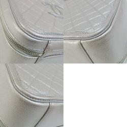 Chanel CC Filigree Vanity Bag Shoulder Caviar Skin Women's