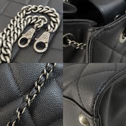 Chanel CC Bucket Matelasse Handbag Caviar Skin Women's
