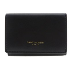 Saint Laurent motif wallet, tri-fold, bi-fold calf leather, women's