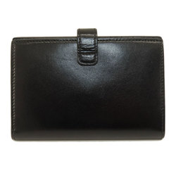 Givenchy metal fittings bi-fold wallet leather men's women's