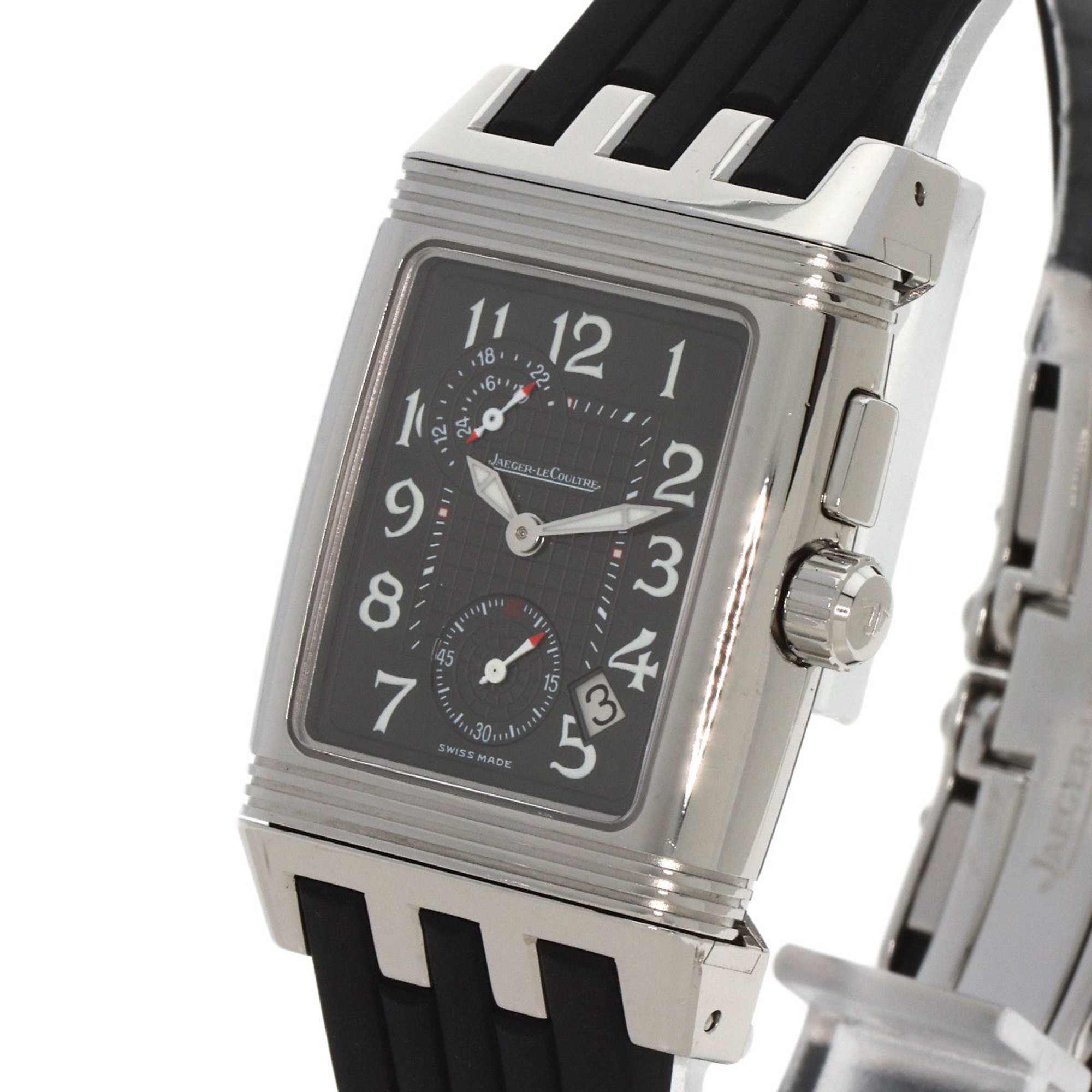 Jaeger-LeCoultre 295.8.51 Q2948601 Reverso Grand Sport Duo Maker Complete Watch Stainless Steel Rubber Men's