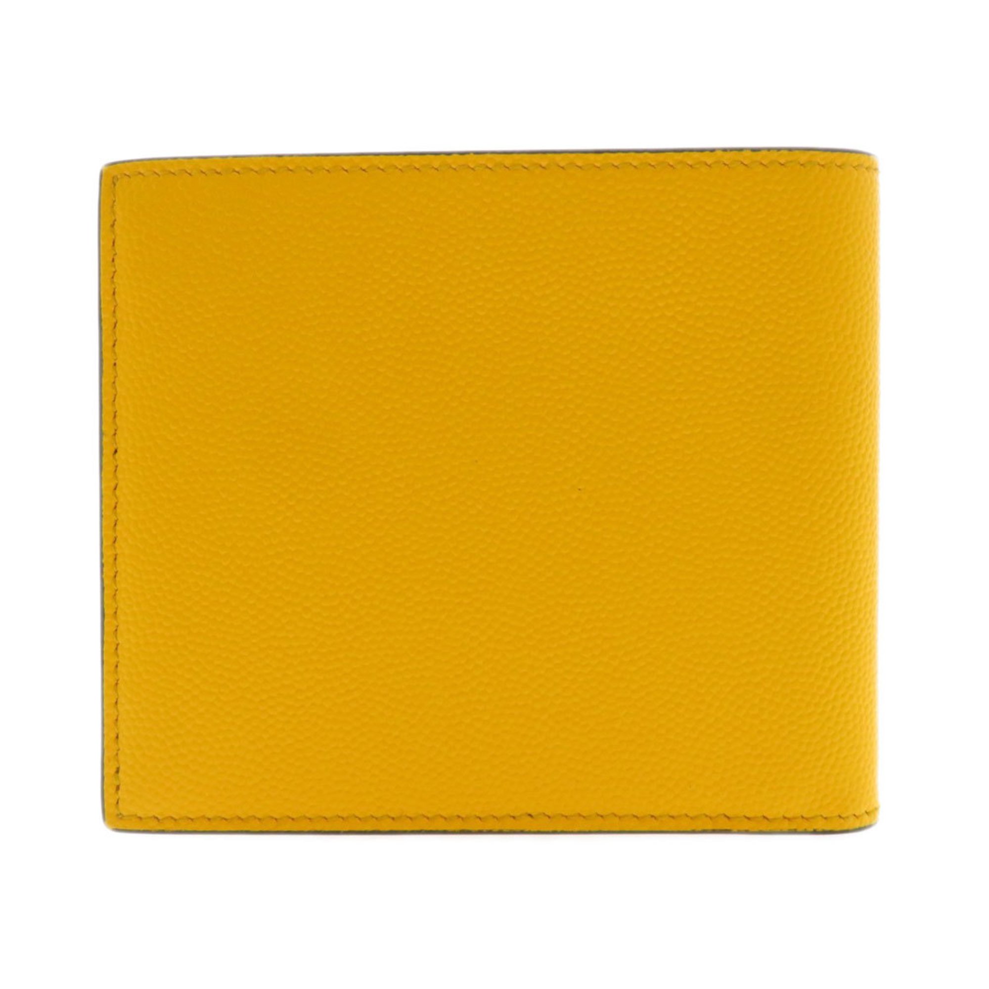 Saint Laurent motif bi-fold wallet in calf leather for women