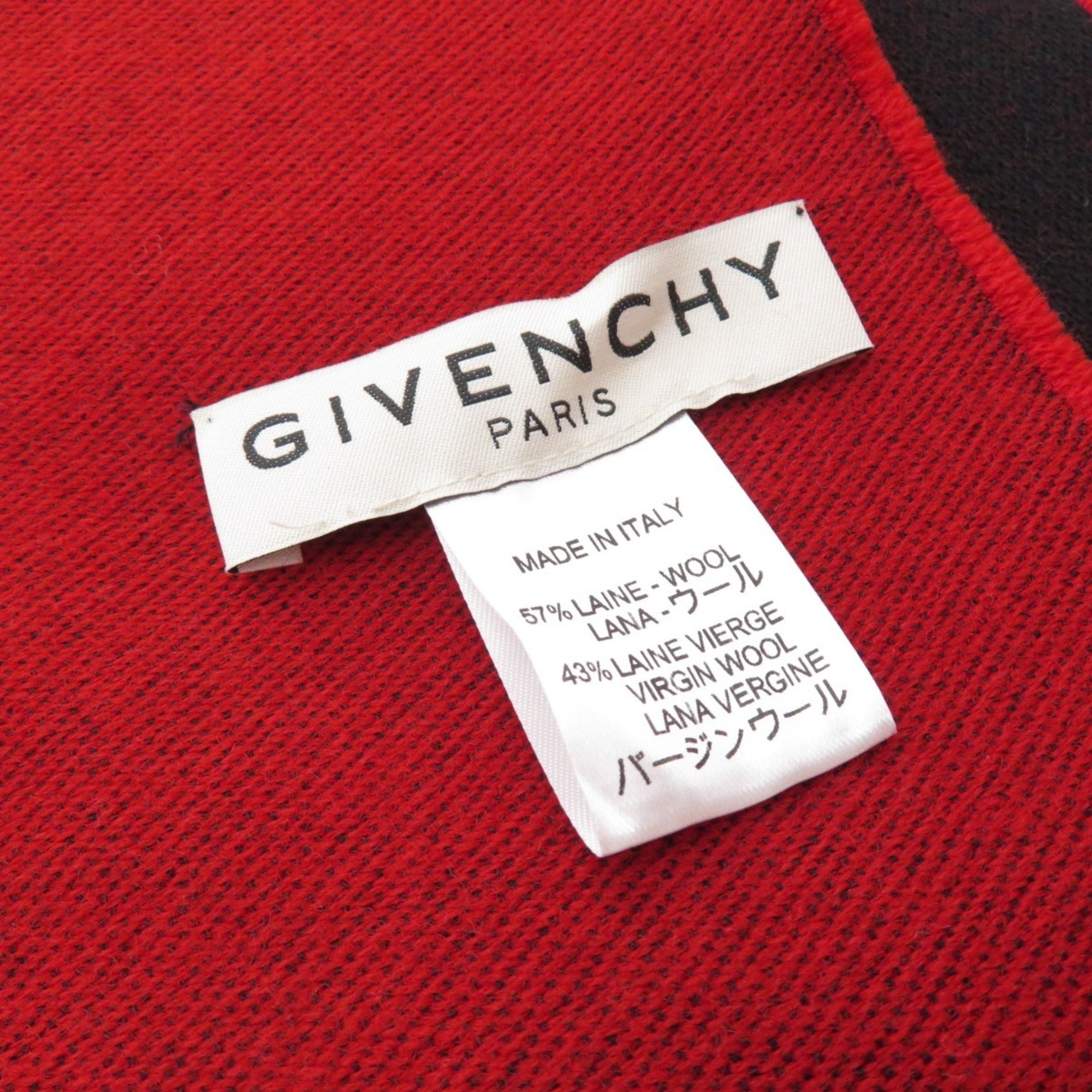 Givenchy motif scarf wool women's