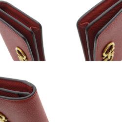 Salvatore Ferragamo Gancini Business Card Holder/Card Case in Calf Leather for Women