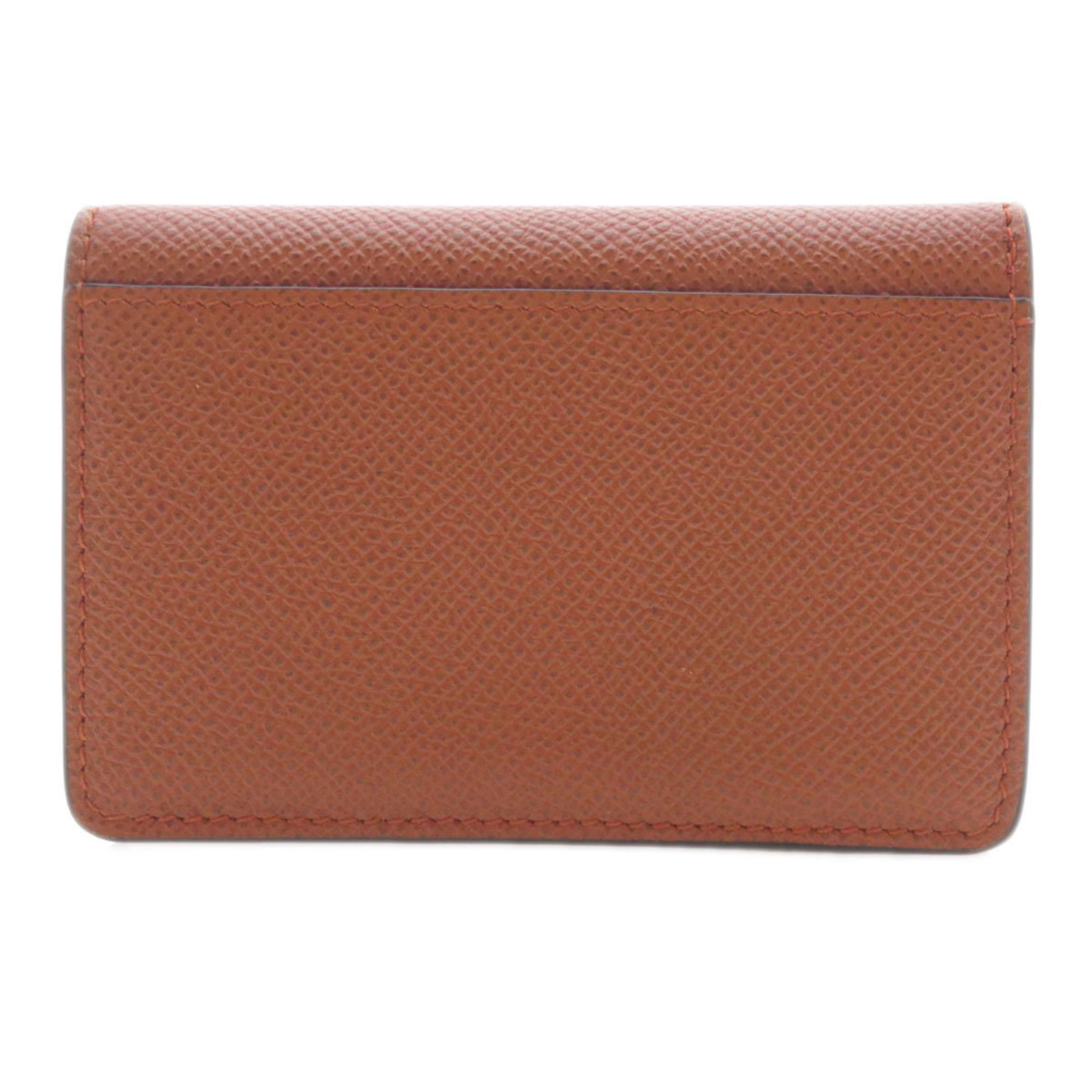 Salvatore Ferragamo Gancini Business Card Holder/Card Case in Calf Leather for Women