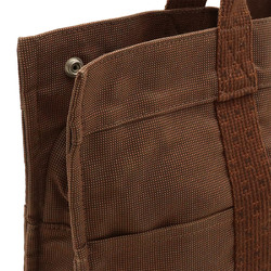 HERMES Hermes Air Line Tote MM bag Handbag Canvas Brown