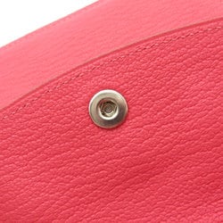 Hermes Bearn Chevre Rose Lipstick Wallet/Coin Case Women's