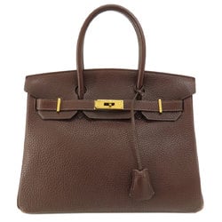 Hermes Birkin 30 Brown Handbag Taurillon Women's