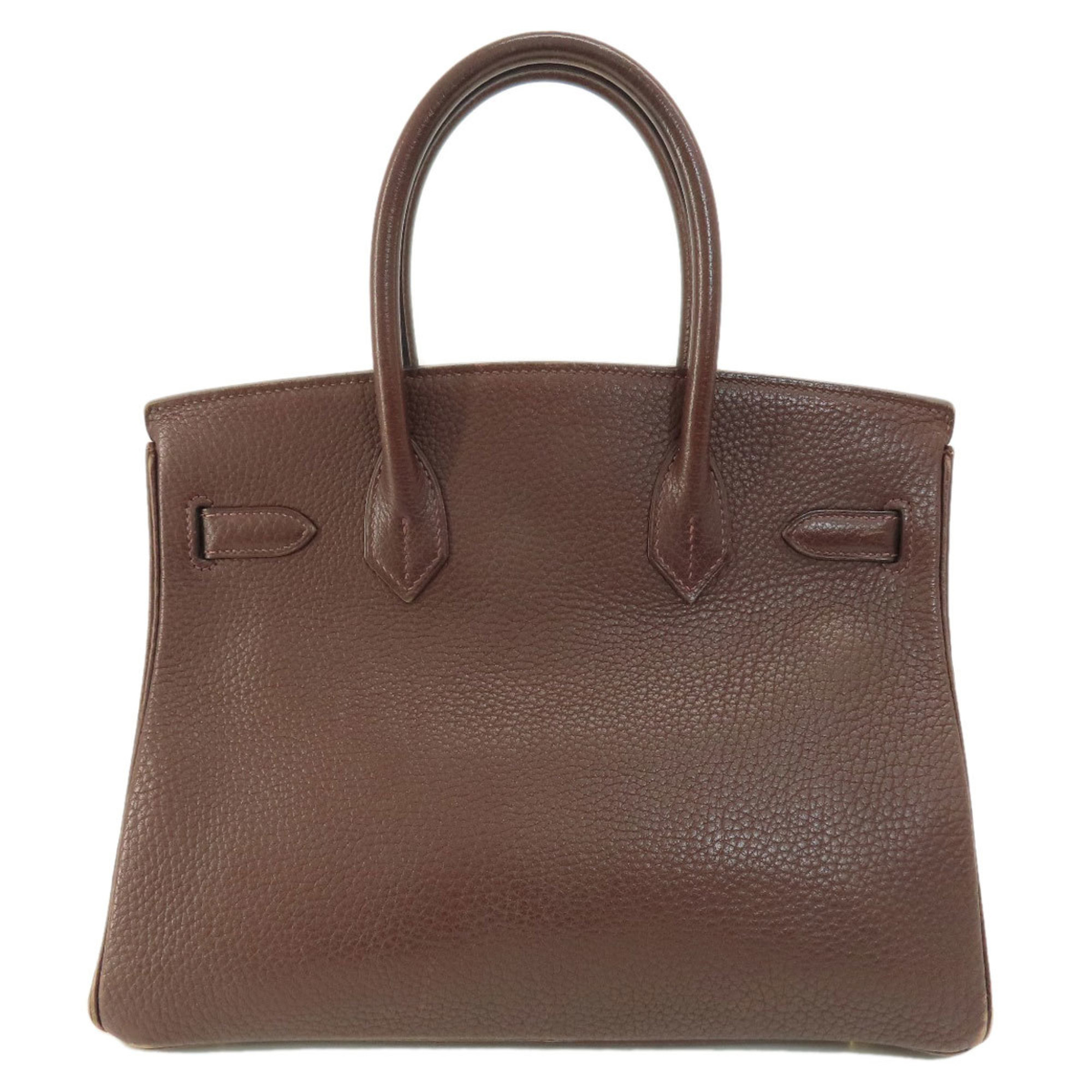 Hermes Birkin 30 Brown Handbag Taurillon Women's