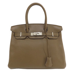 Hermes Birkin 30 Taupe Handbag Taurillon Women's