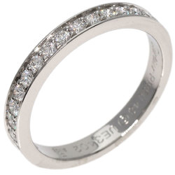 Cartier Half Eternity Diamond #48 Ring, Platinum PT950, Women's