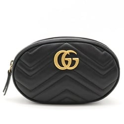Gucci GG Marmont 476434 Women's Leather Sling Bag Black