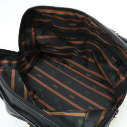 LOEWE Anagram Amazona 32 Handbag Boston Bag Leather Black