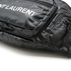 SAINT LAURENT PARIS YSL Yves Saint Laurent NUXX Waist Bag Body Nylon Black 581375