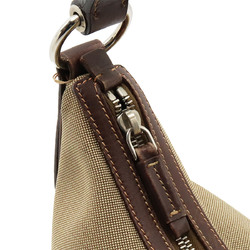 PRADA Prada Jacquard Bag Canvas Leather CORDA Beige MORO Dark Brown Purchased at an overseas boutique BR3423