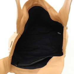 CHANEL Tote bag Shoulder Leather Beige