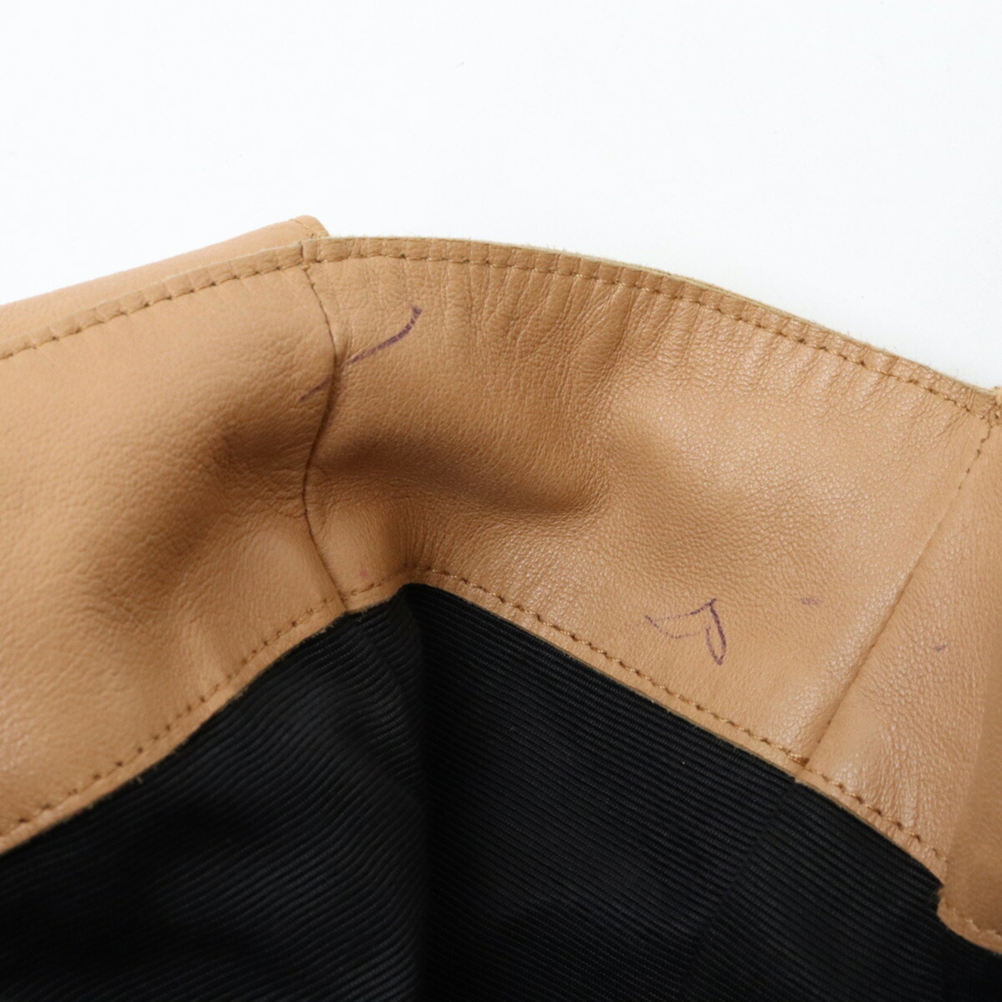 CHANEL Tote bag Shoulder Leather Beige