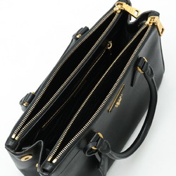 PRADA SAFFIANO LUX Saffiano Galleria handbag shoulder bag leather NERO black BN1801