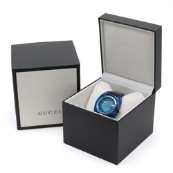 GUCCI Gucci Sync Blue Dial Stainless Steel Rubber Interlocking G Shelly Men's Quartz Watch 137.1 YA137104A