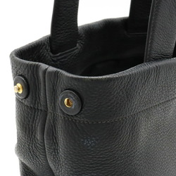 PRADA Prada Perforated Small Leather Tote Bag Handbag NERO Black 1BG390