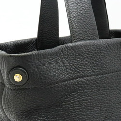 PRADA Prada Perforated Small Leather Tote Bag Handbag NERO Black 1BG390