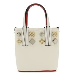 Christian Louboutin Kabata N/S Handbag, White, Red, Shoulder strap missing, 1225053