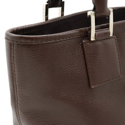 LOEWE Fusta Anagram Amazona Tote Bag Handbag Leather Dark Brown