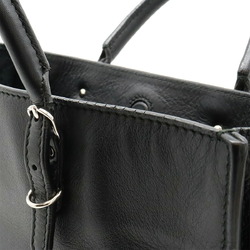 BALENCIAGA Paper A6 Zip Around Handbag Tote Bag Leather Black 370926