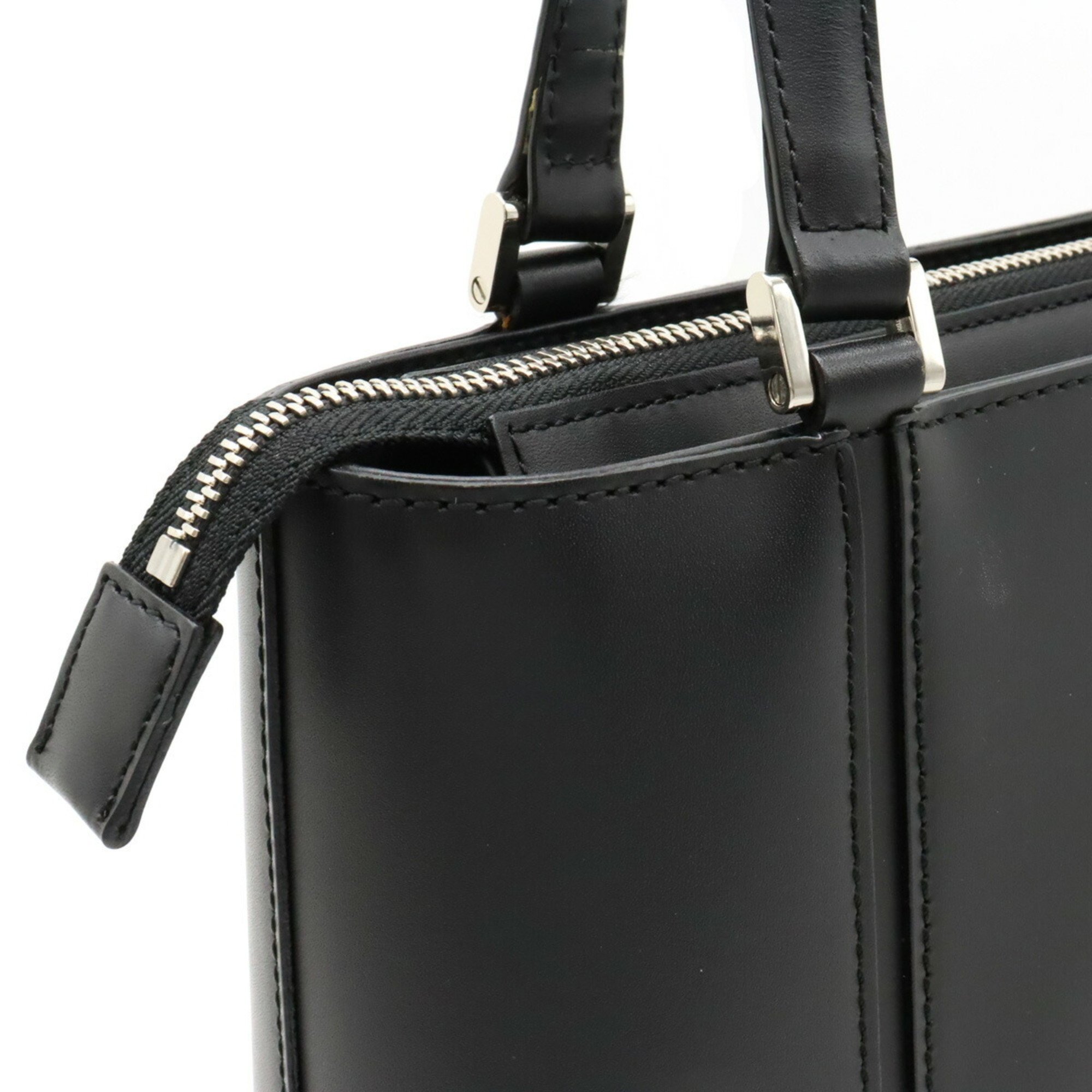 BURBERRY Tote bag, handbag, leather, black