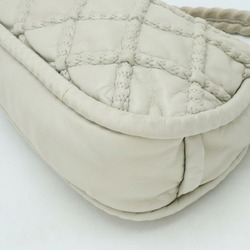 CHANEL Chanel Matelasse Ultra Stitch Shoulder Bag Leather Off-White