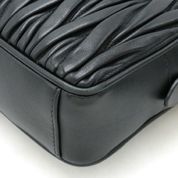 Miu Miu Miu Matelasse Shoulder Bag Chain Clutch Leather Black Purchased at a Japanese Boutique 5BH118