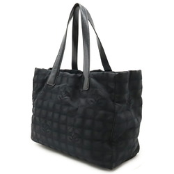 CHANEL New Travel Line Tote MM Bag Shoulder Nylon Jacquard Black A15991