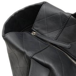 CHANEL Coco Mark V Stitch Tote Bag Large Leather Black