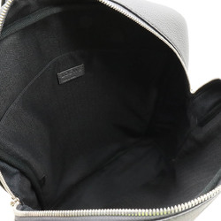 LOEWE Military Backpack Rucksack Soft Grain Calf Leather Anthracite Grey B553J18X03