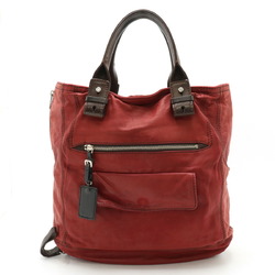 Chloé Chloe Bon Voyage Tote Bag Handbag Leather Burgundy Red Dark Brown