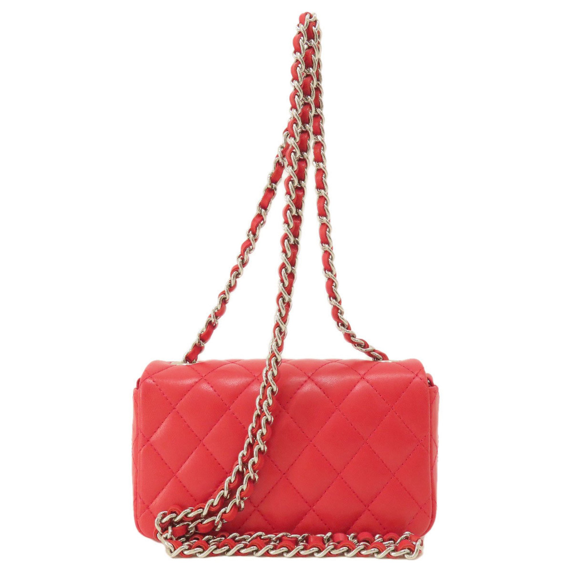 Chanel Chain Shoulder Matelasse Bag Lambskin Women's