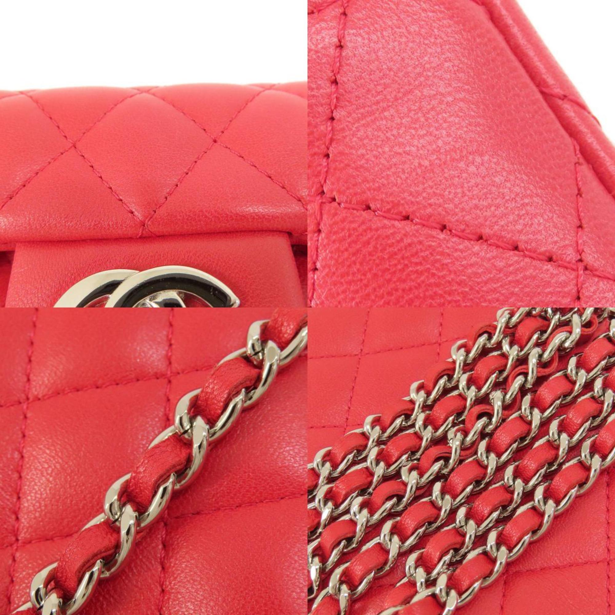Chanel Chain Shoulder Matelasse Bag Lambskin Women's