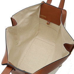 LOEWE Hammock Bag Small Anagram Jacquard Handbag Shoulder 6WAY Leather Canvas Tan A538S35X29