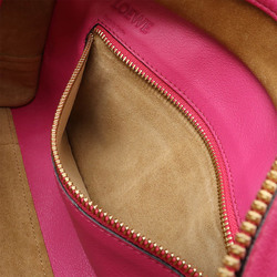 LOEWE Amazona 28 Anagram Handbag Boston Shoulder Bag Leather Pink 352.12.N03
