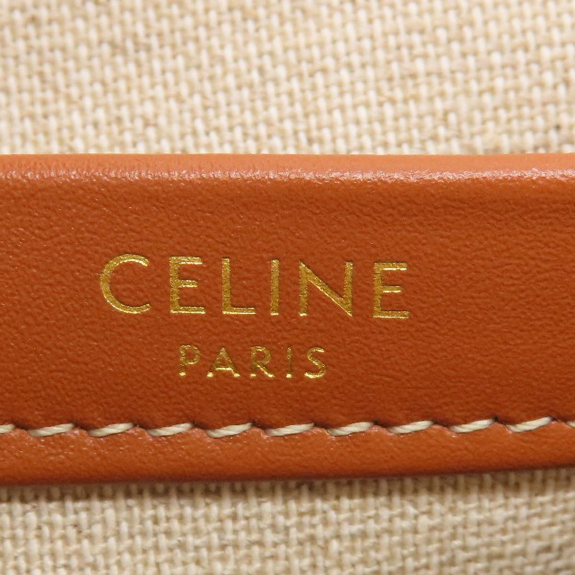 Celine Small Cabas Thais Handbag Canvas Women's