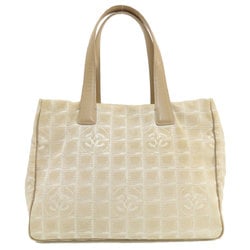 Chanel New Travel Line MM Tote Bag Nylon Jacquard Women's