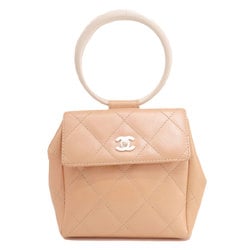 Chanel Matelasse Coco Mark Handbag Calfskin Women's