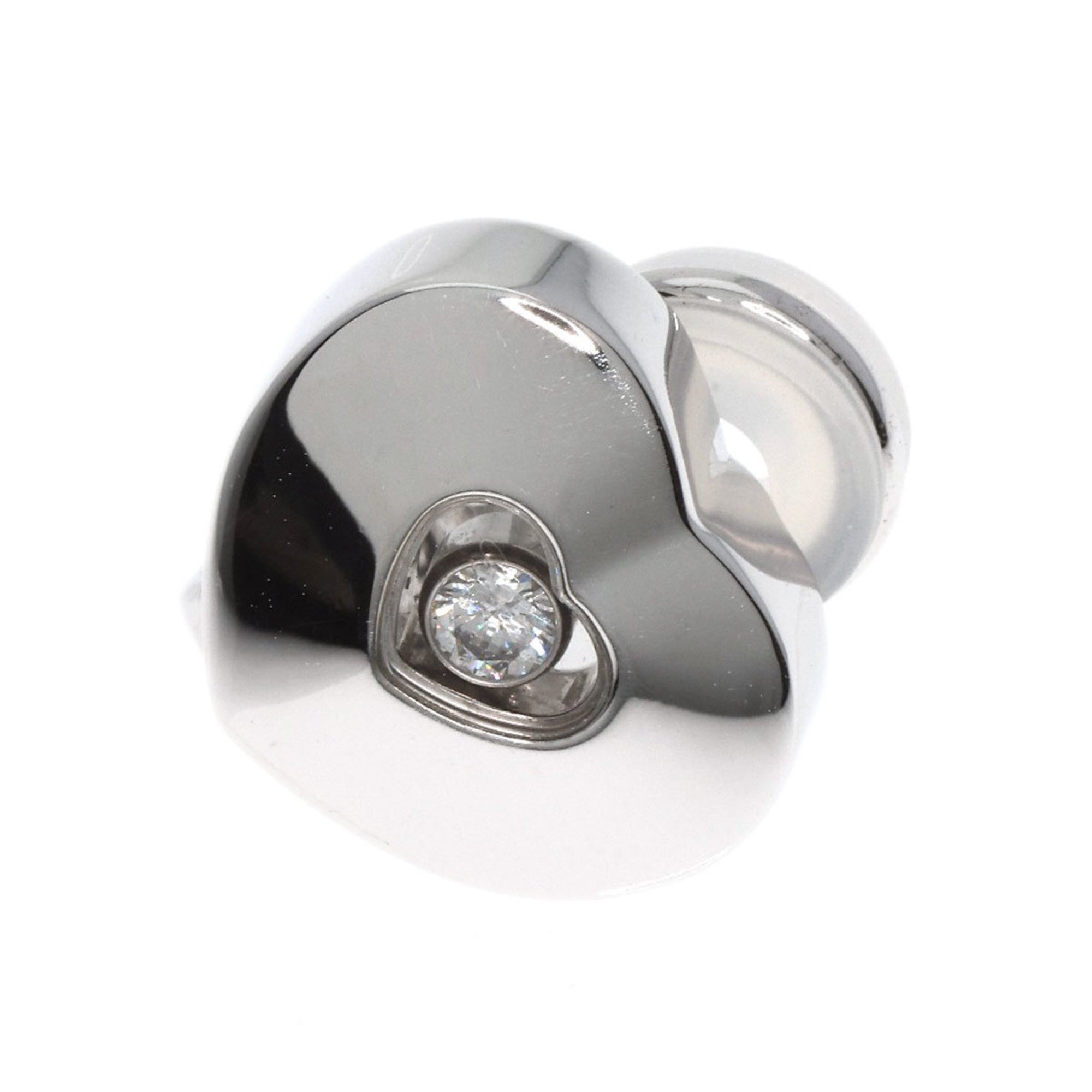 Chopard Happy Diamond Earrings K18 White Gold for Women