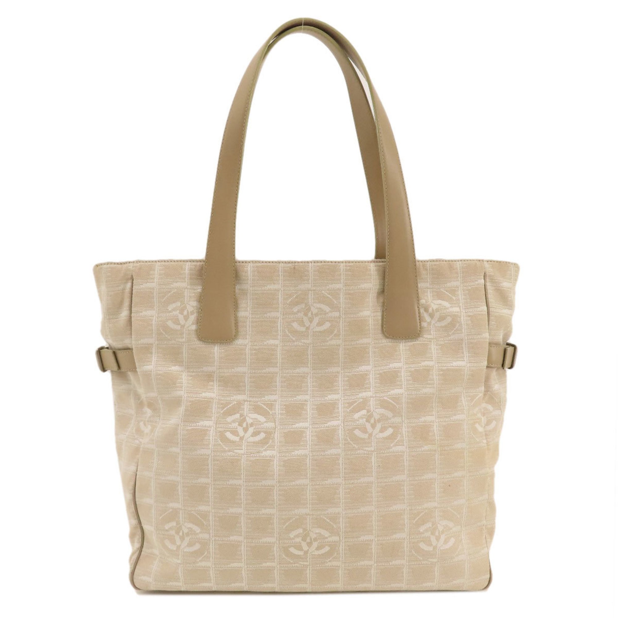 Chanel New Travel Line GM Tote Bag Nylon Jacquard Women's