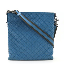 BOTTEGA VENETA Bottega Veneta Intrecciato Shoulder Bag Leather Blue 276357