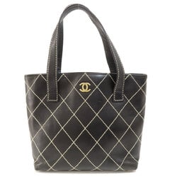 Chanel Wild Stitch Handbag Calfskin Women's