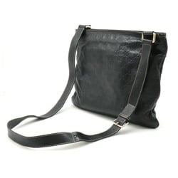 GUCCI Guccissima Shoulder Bag Crossbody Leather Black 201446