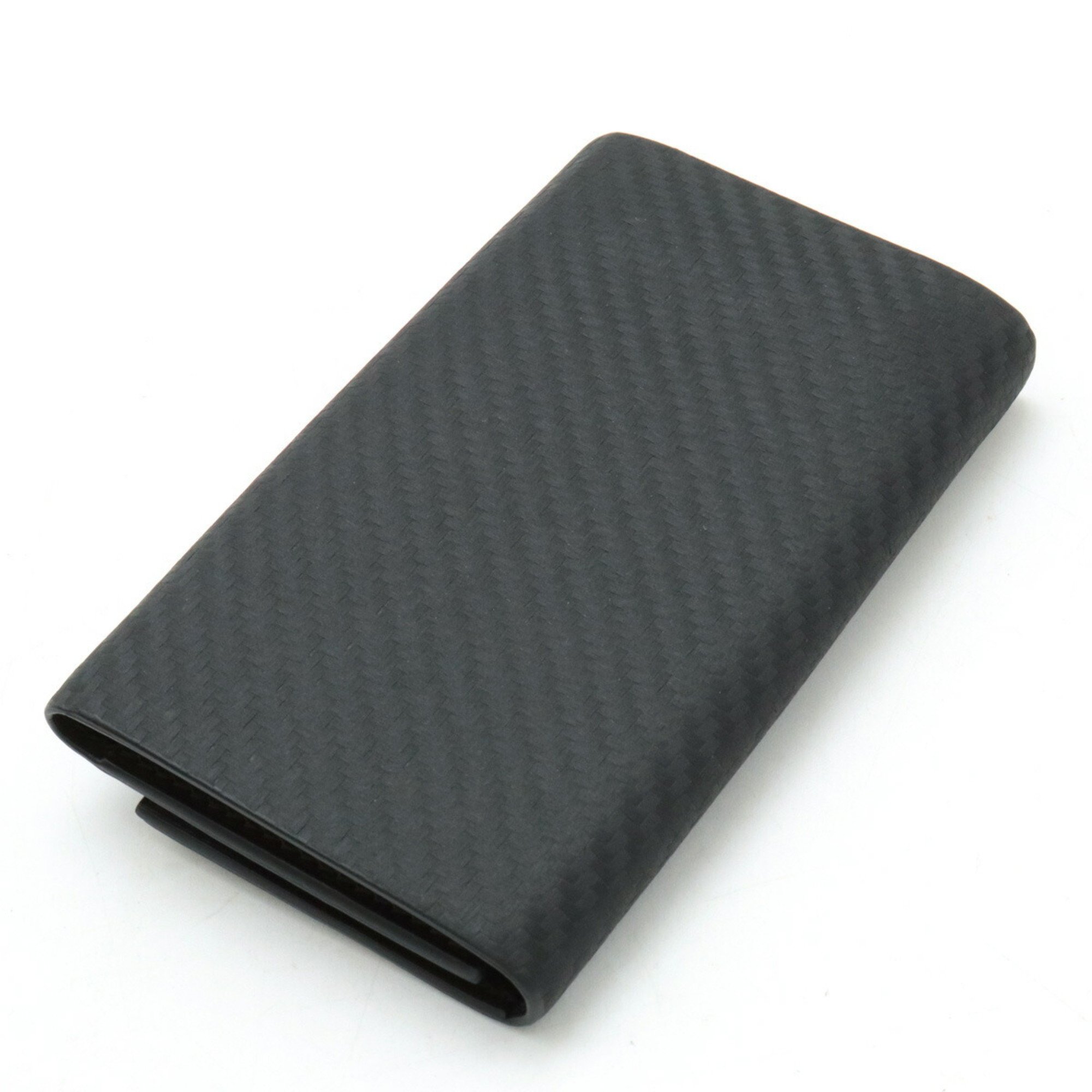 dunhill CHASSIS key case, 6-key leather, carbon fiber print, black, L2A2C3A