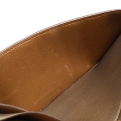 HERMES Bearn Classic Bi-fold Long Wallet Veau Miroir Leather Bronze □I Engraved